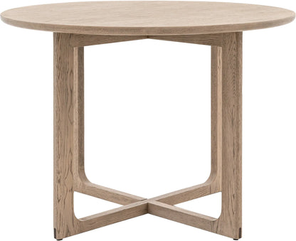 Gallery Direct Craft Round Dining Table Smoked