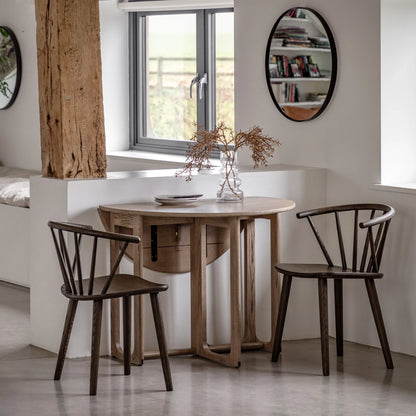 Gallery Direct Craft Folding Dining Table Smoked