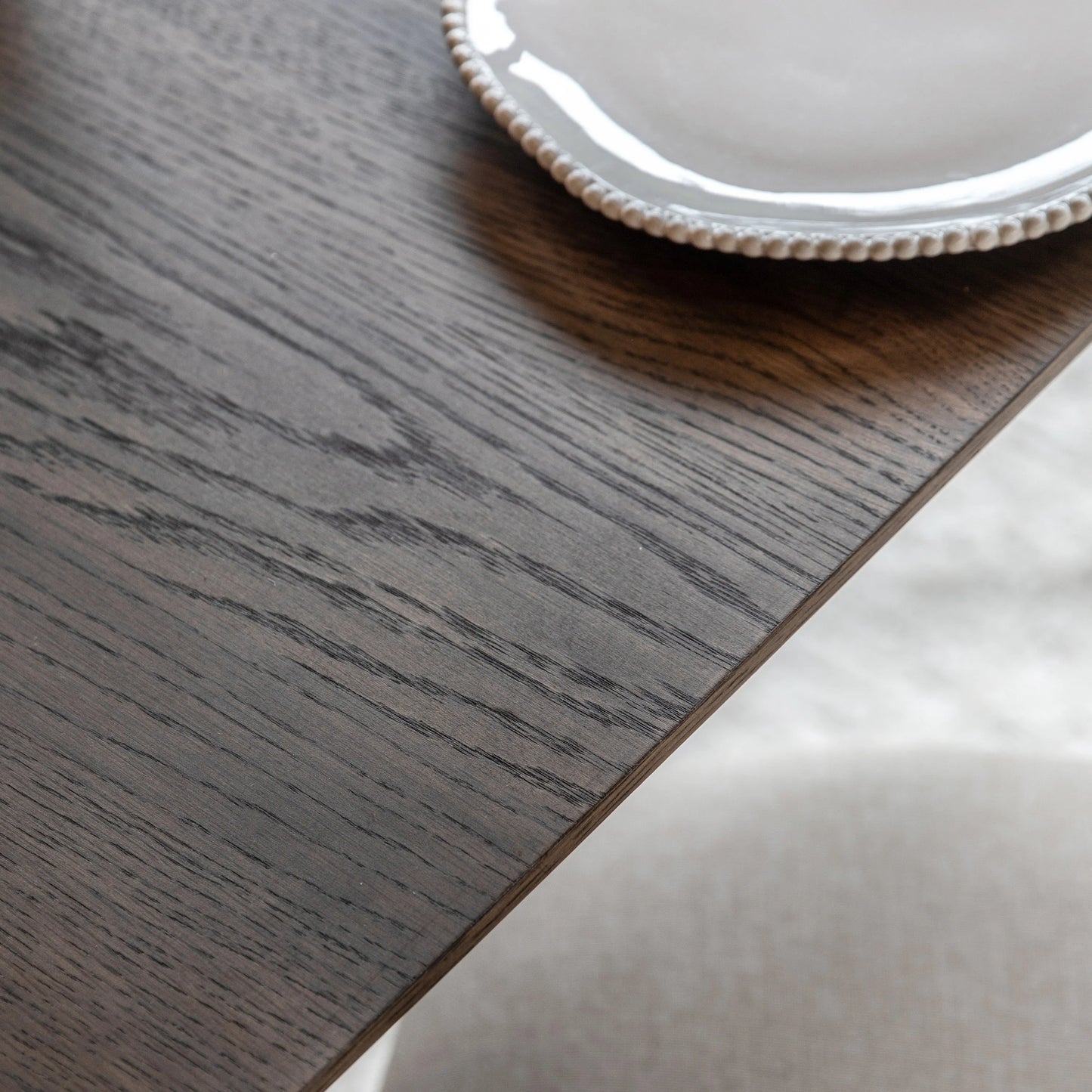 Gallery Direct Hatfield Square Dining Table Smoked