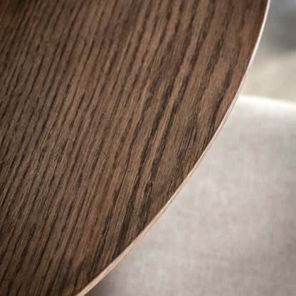 Gallery Direct Hatfield Round Dining Table Smoked