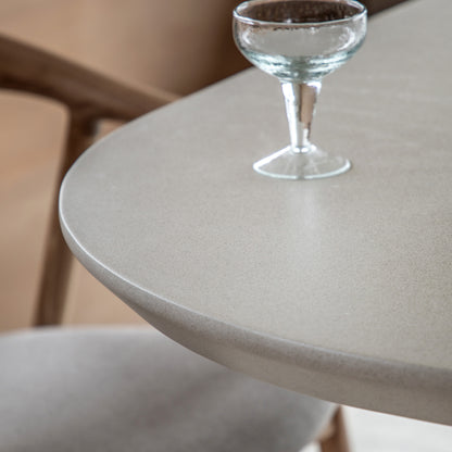 Gallery Direct Pedra Oval Dining Table in Linen