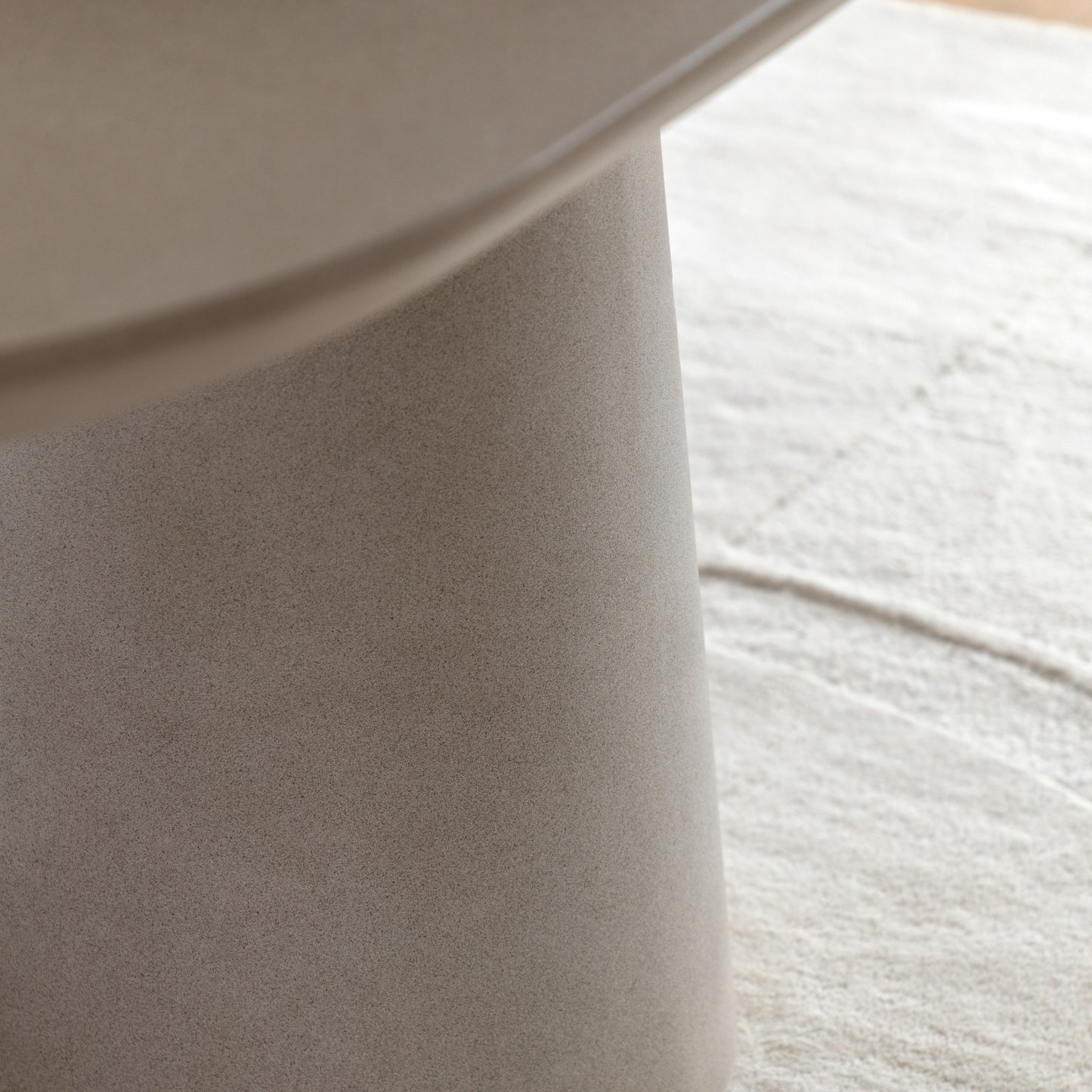Gallery Direct Pedra Oval Dining Table in Linen