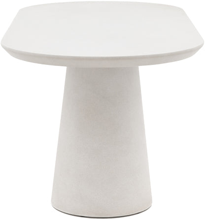 Gallery Direct Pedra Oval Dining Table in Linen