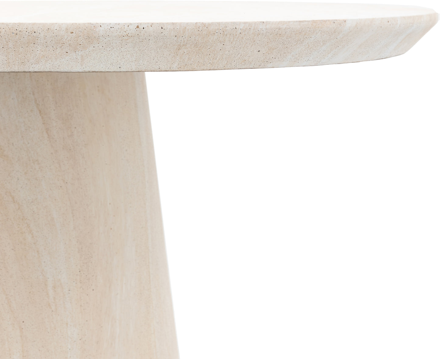 Gallery Direct Pedra Oval Dining Table in Travertine