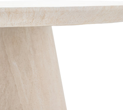 Gallery Direct Pedra Round Dining Table in Travertine