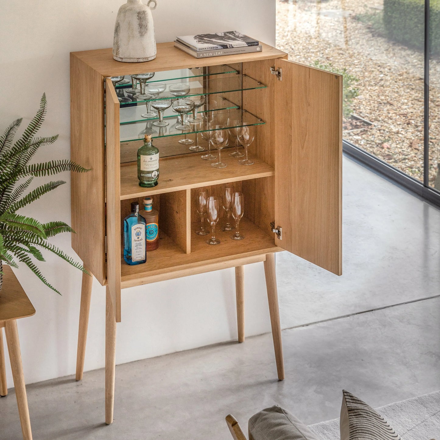 Gallery Direct Milano 2 Door Cocktail Cabinet