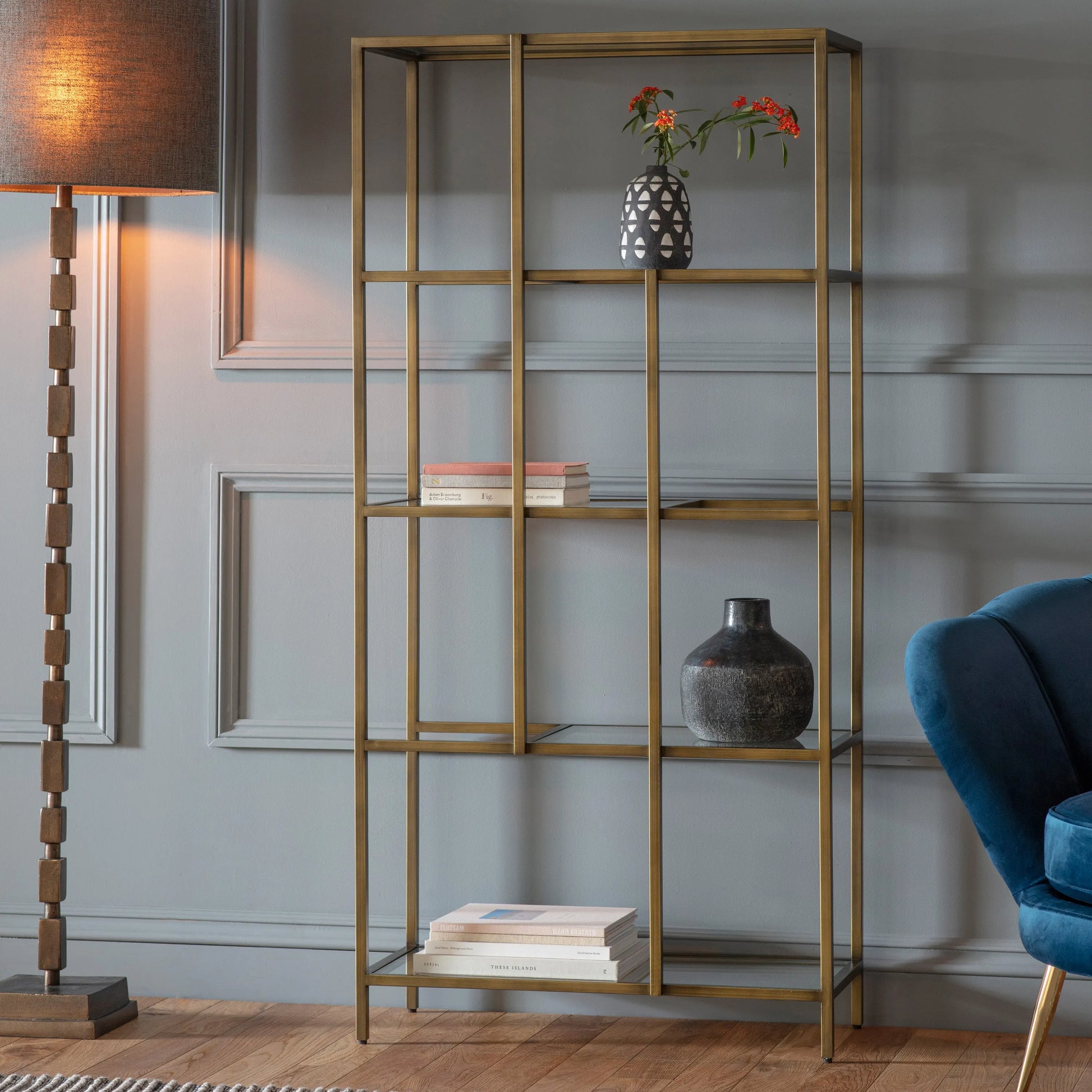 Gallery Direct Rothbury Display Unit Bronze