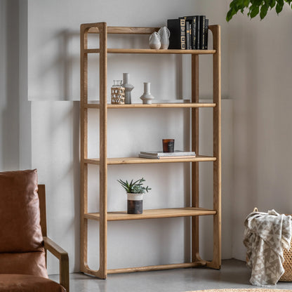 Gallery Direct Craft Tall Open Display in Natural
