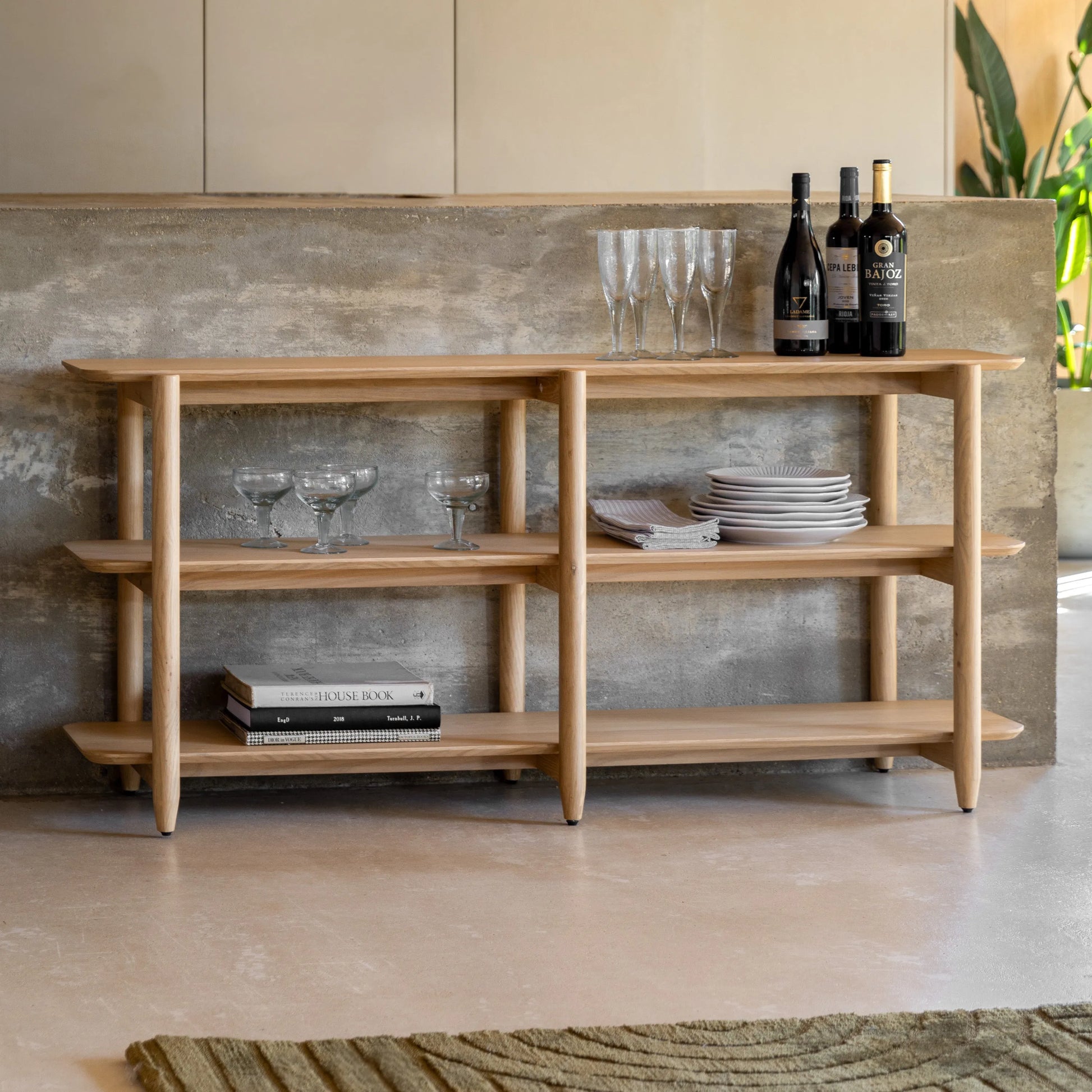 Gallery Direct Hatfield Wide Open Display Natural