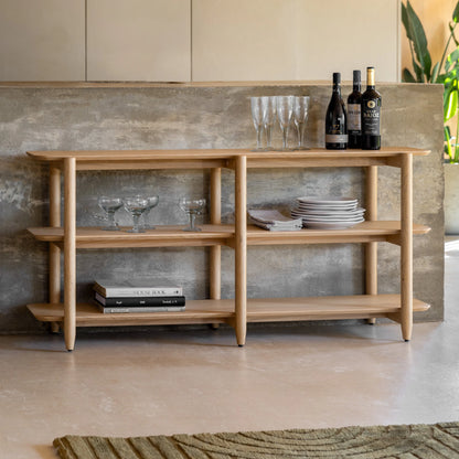 Gallery Direct Hatfield Wide Open Display Natural