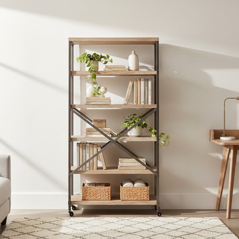Gallery Direct Brogdale Tall Shelving Display Unit