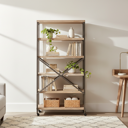 Gallery Direct Brogdale Tall Shelving Display Unit