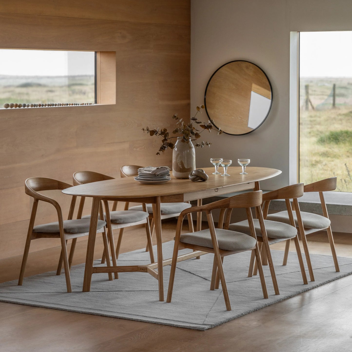 Gallery Direct Madrid Extending Dining Table in Oak