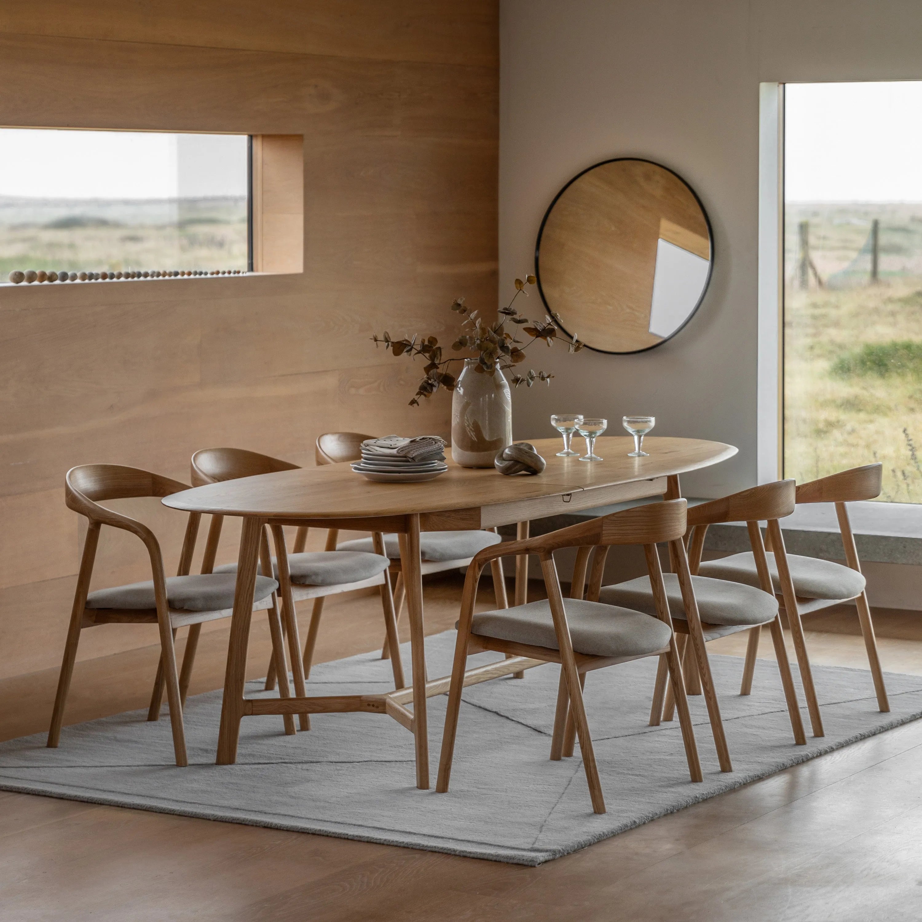 Gallery Direct Madrid Extending Dining Table in Oak
