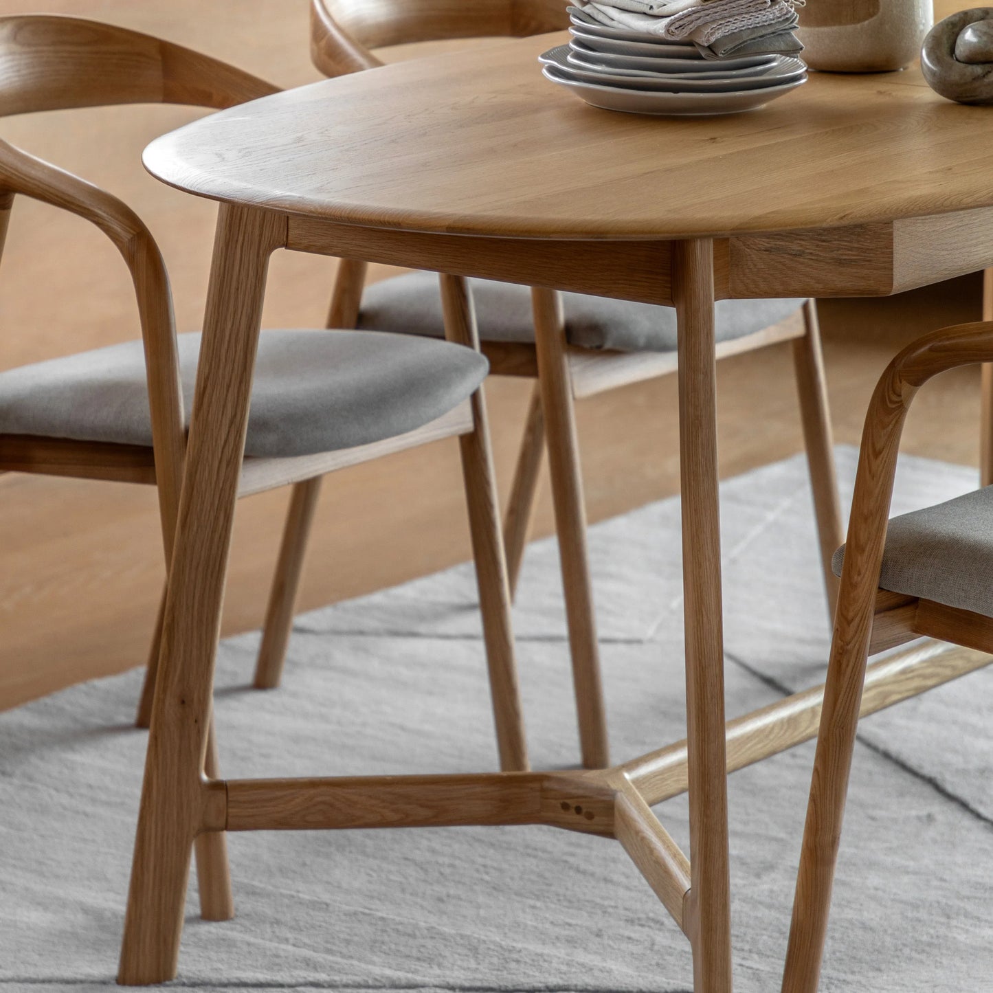 Gallery Direct Madrid Extending Dining Table in Oak