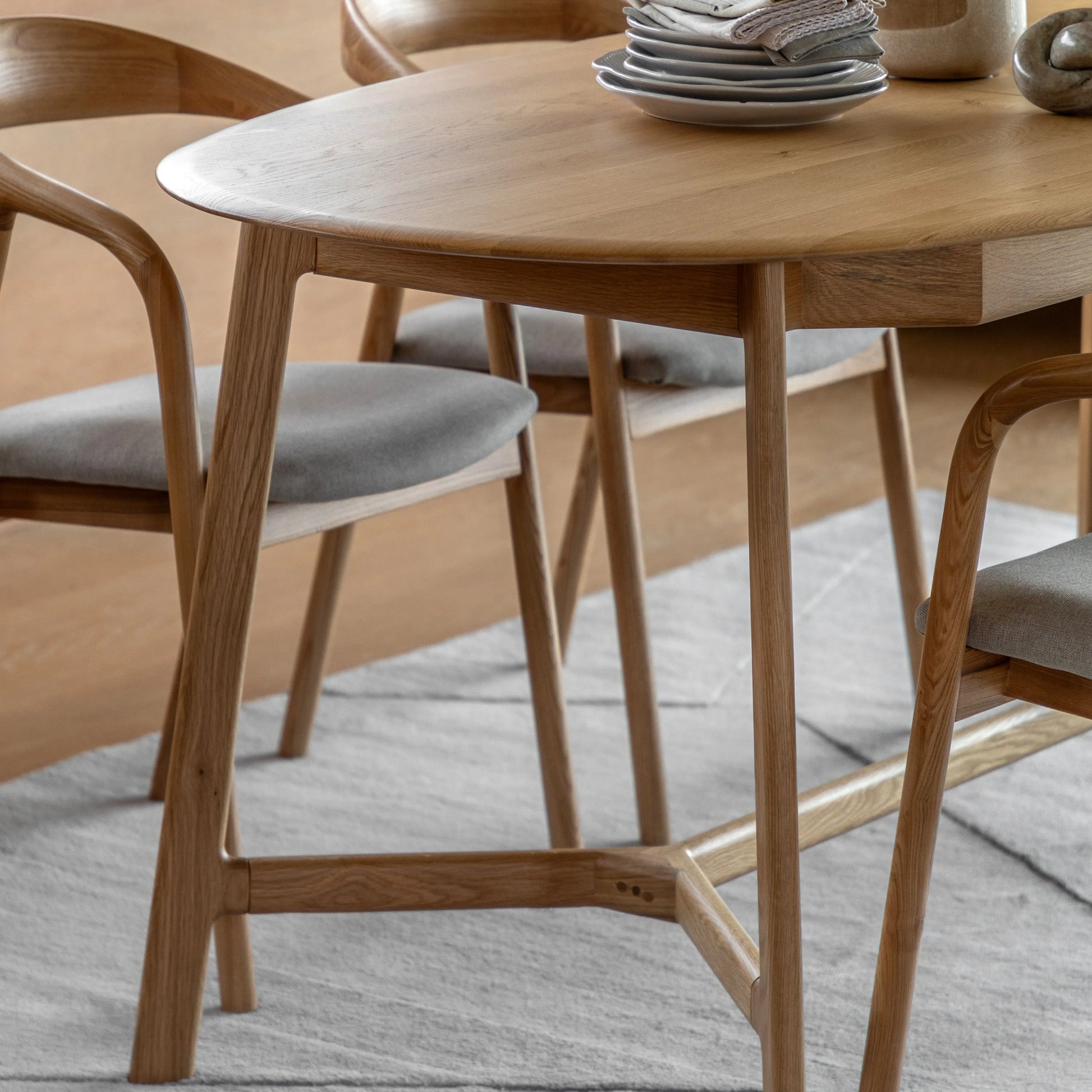 Gallery Direct Madrid Extending Dining Table in Oak
