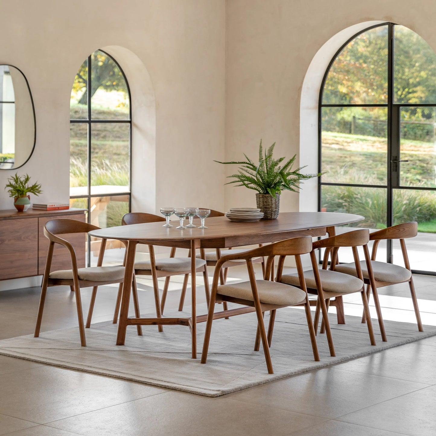 Gallery Direct Madrid Extending Dining Table in Walnut
