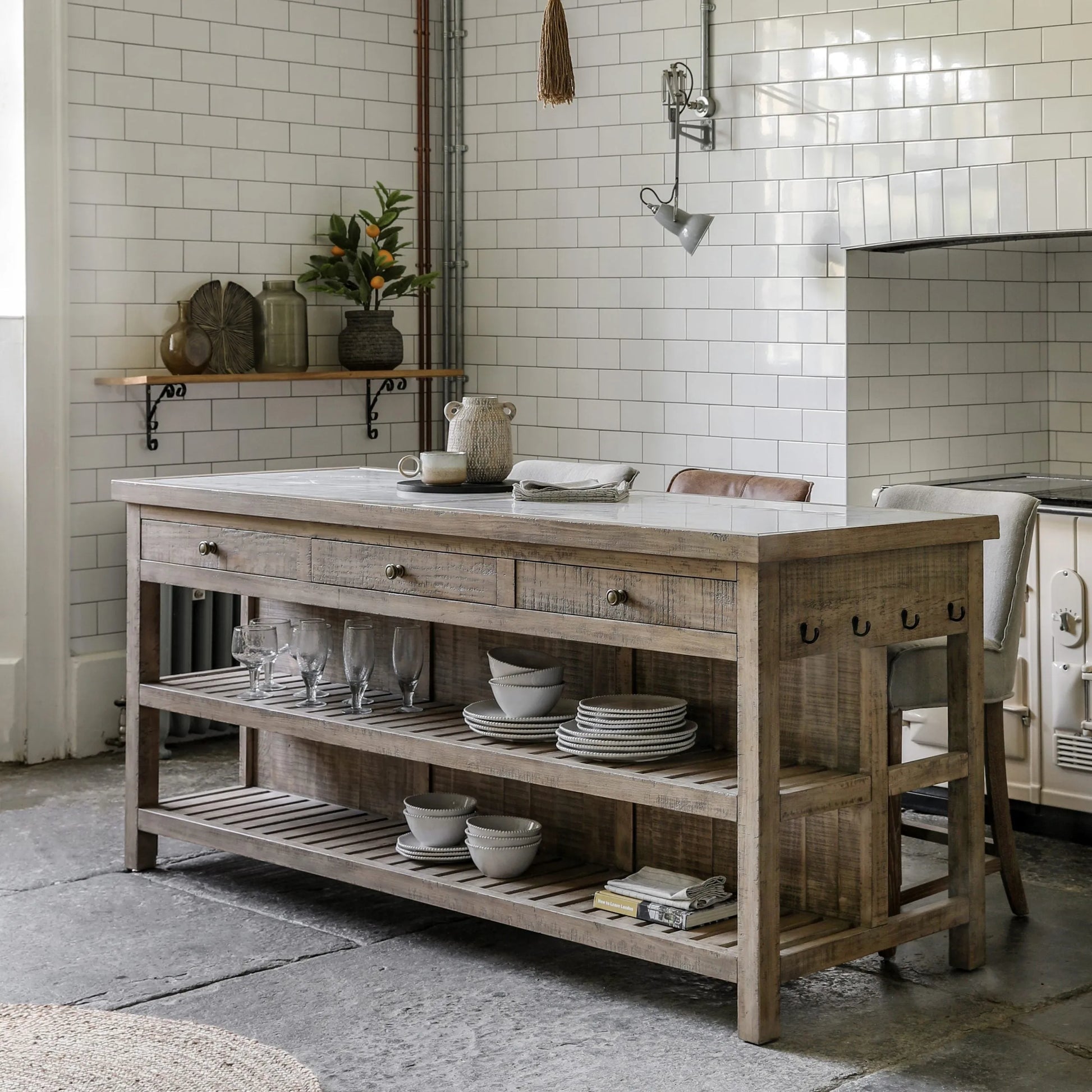 Gallery Direct Vancouver Kitchen Island (Large)
