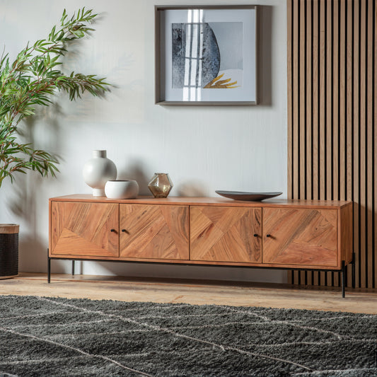 Gallery Direct Oklahoma 4 Door Media Unit