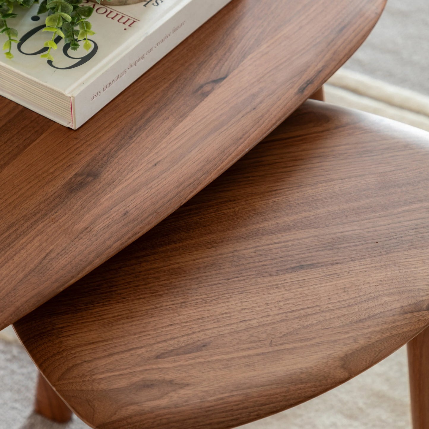 Gallery Direct Madrid Coffee Table Nest in Walnut