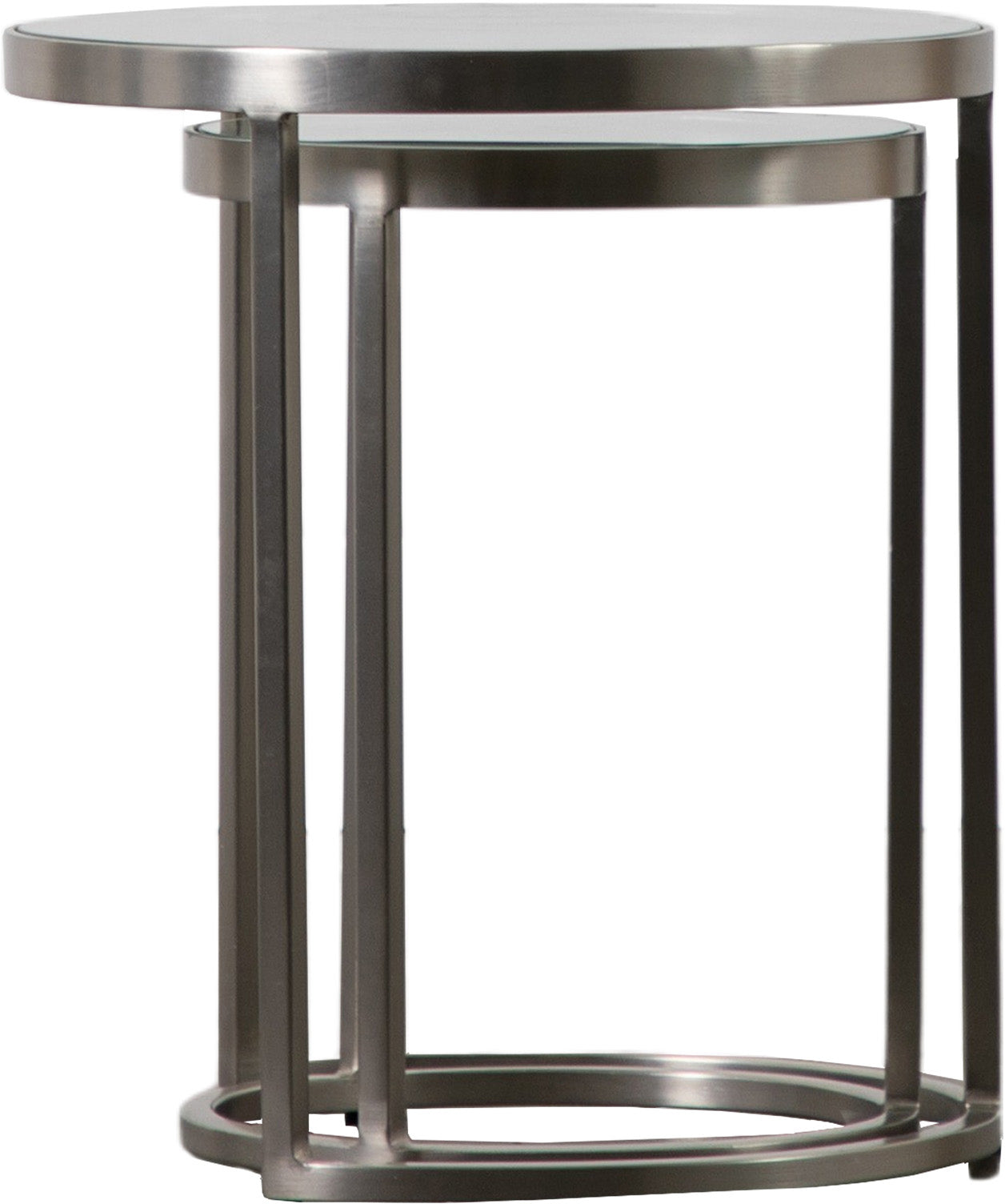 Gallery Direct Rowe Nest of Tables in Silver