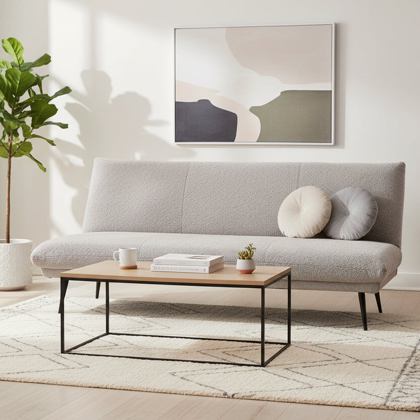 Gallery Direct Dunton Sofa Bed in Light Grey