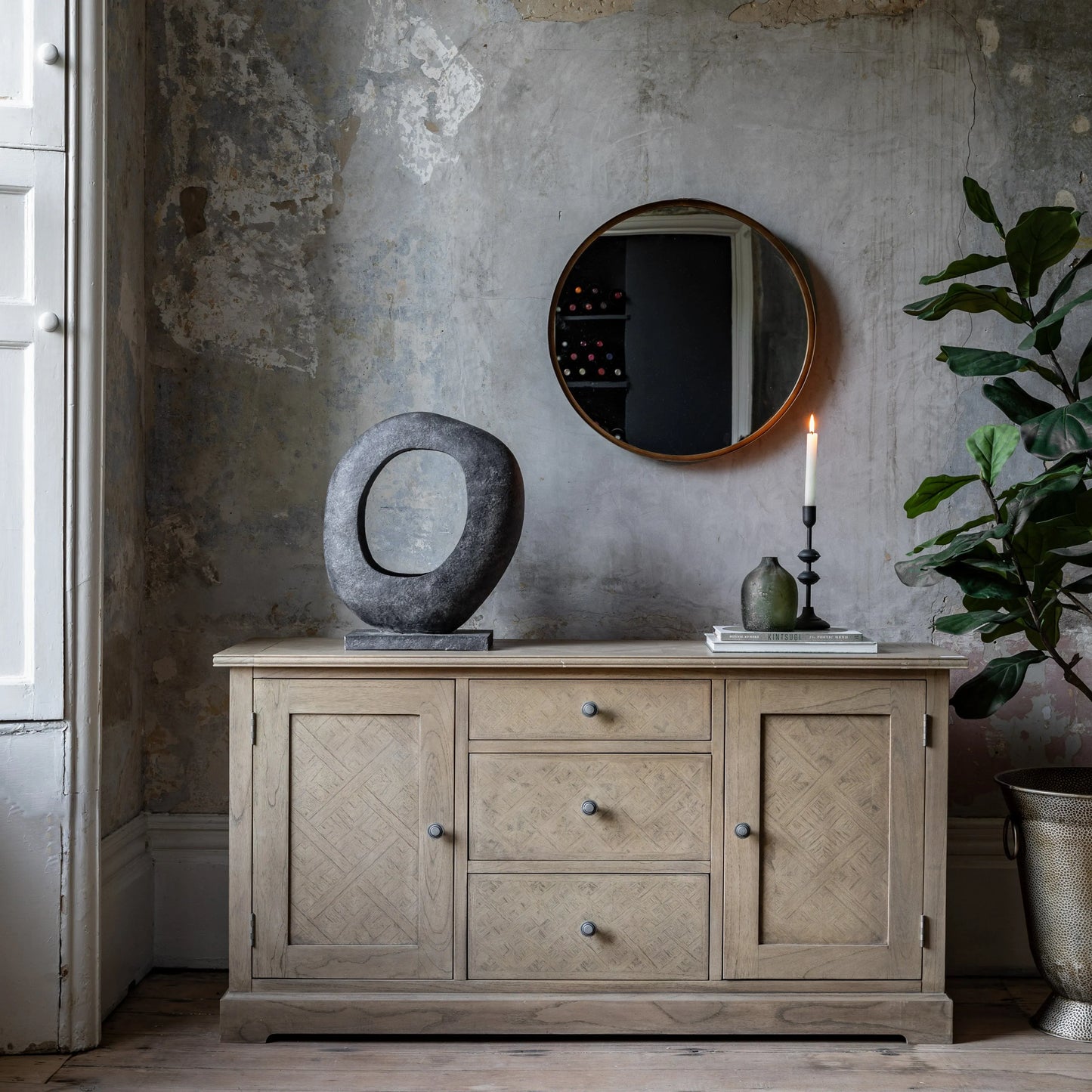 Gallery Direct Mustique 2 Door 3 Drawer Sideboard