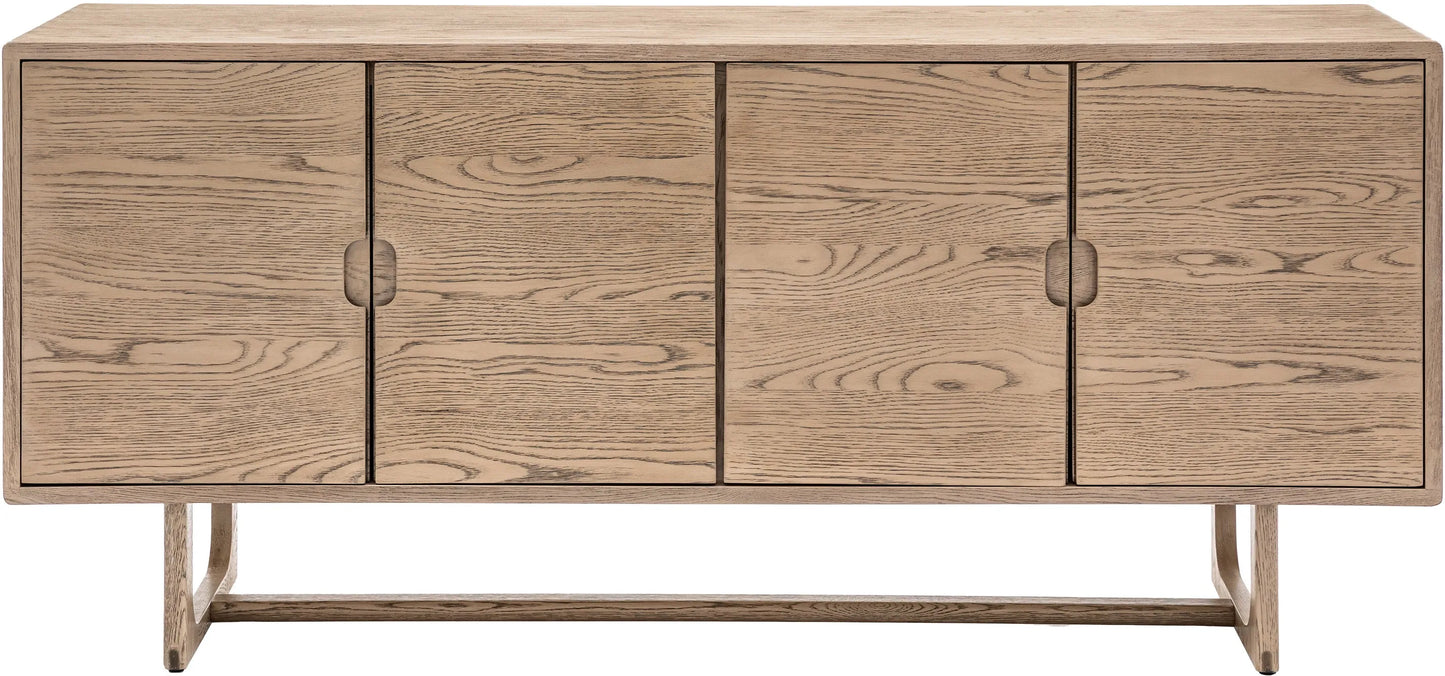 Gallery Direct Craft 4 Door Sideboard Smoked