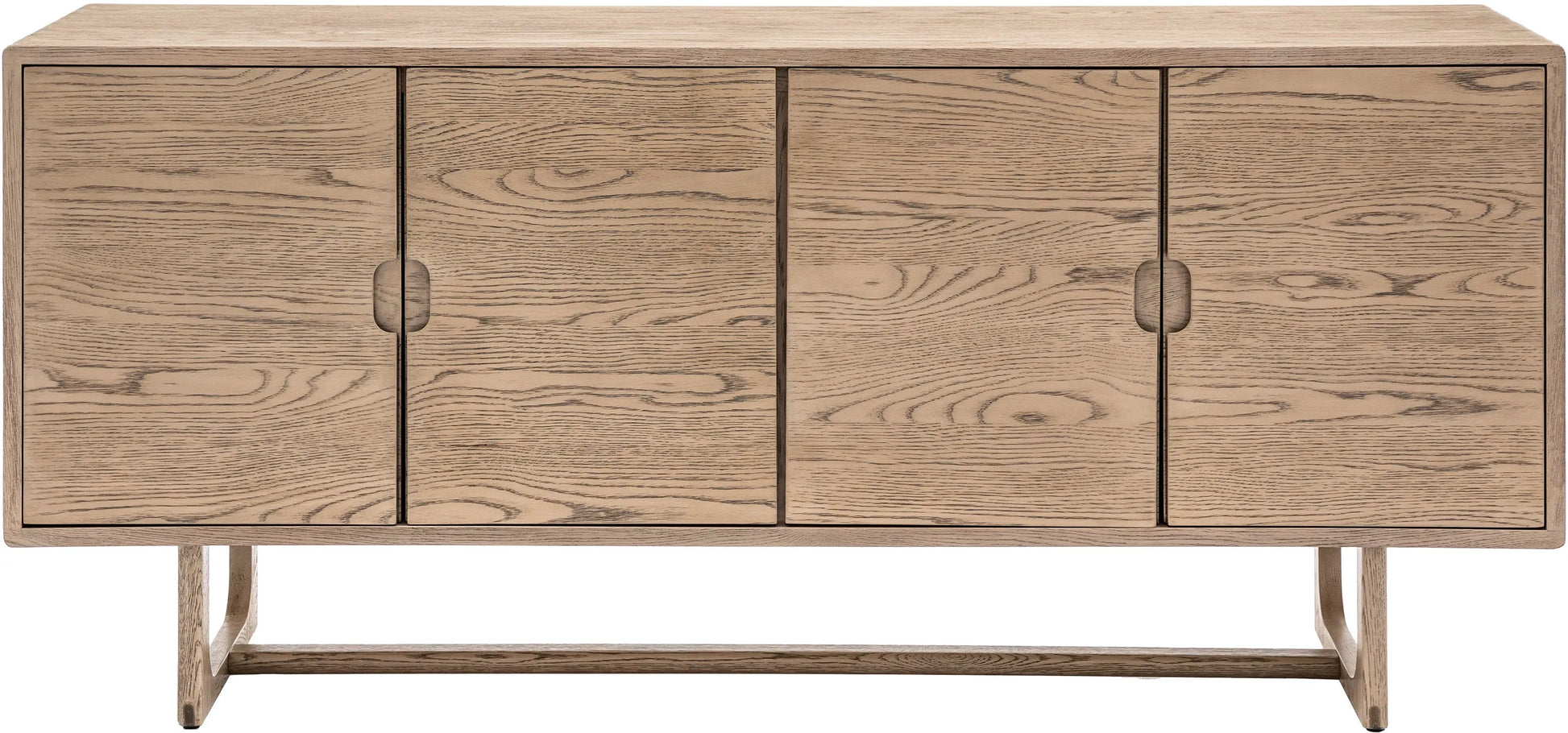 Gallery Direct Craft 4 Door Sideboard Smoked