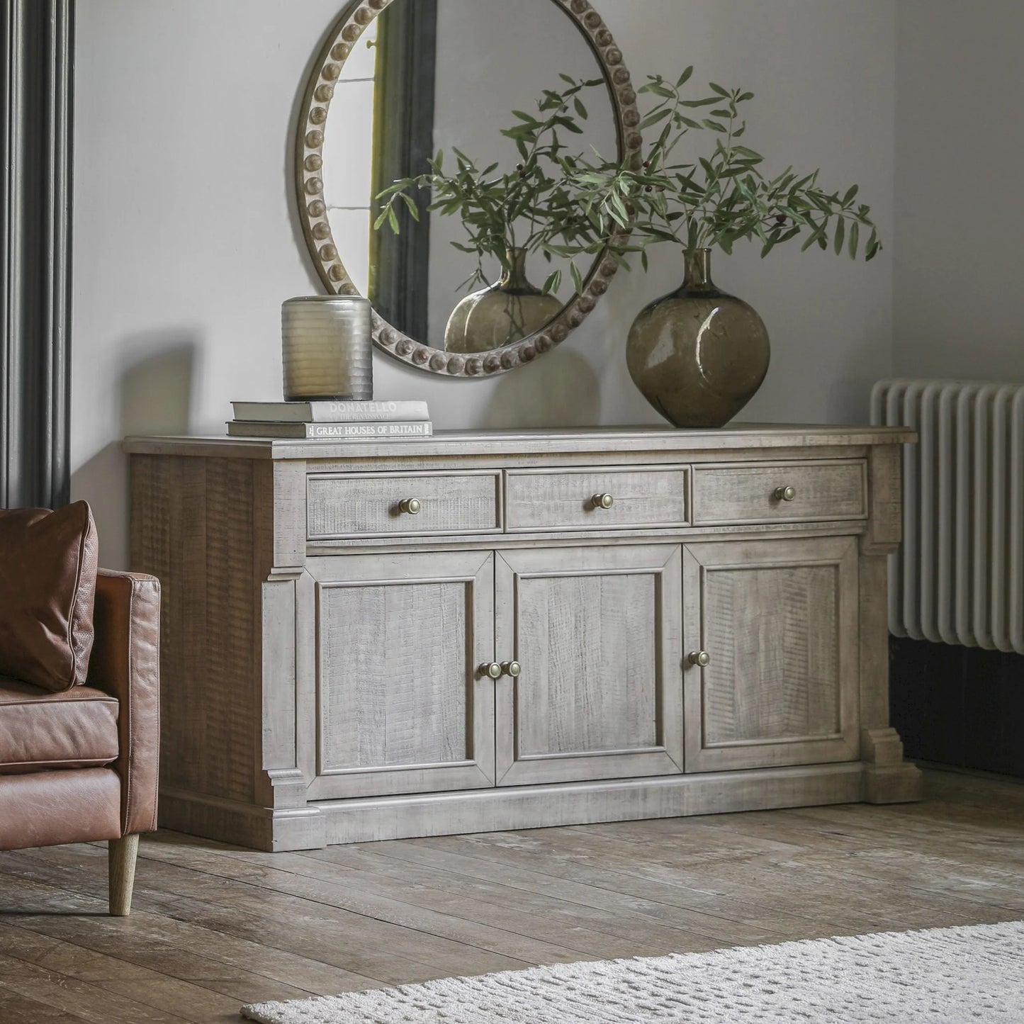 Gallery Direct Vancouver 3 Door 3 Drawer Sideboard