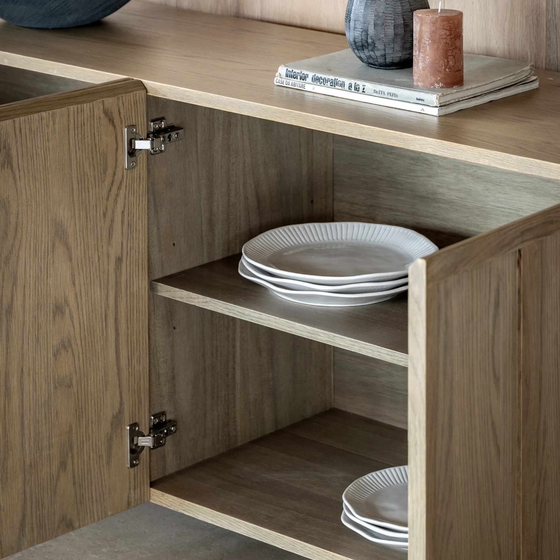 Gallery Direct Panelled 4 Door Sideboard