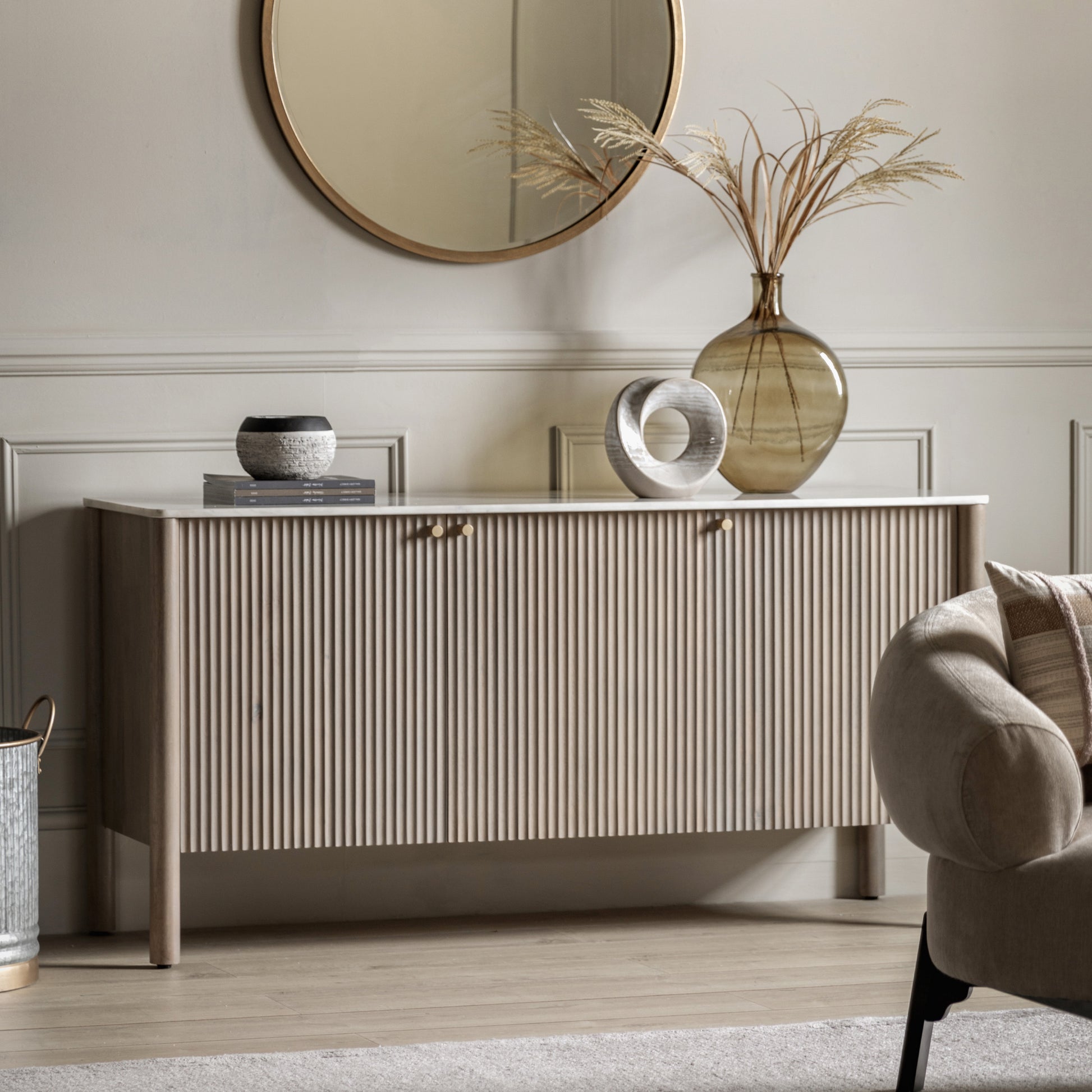 Gallery Direct Marmo 3 Door Sideboard