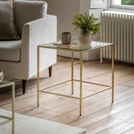 Gallery Direct Rothbury Side Table Champagne