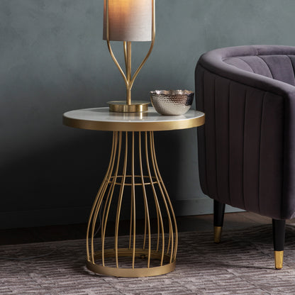 Gallery Direct Southgate Side Table in Champagne