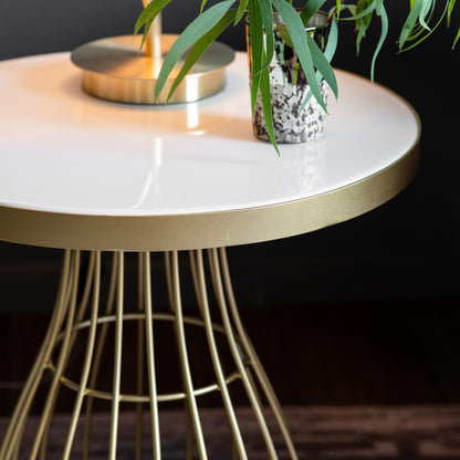 Gallery Direct Southgate Side Table in Champagne