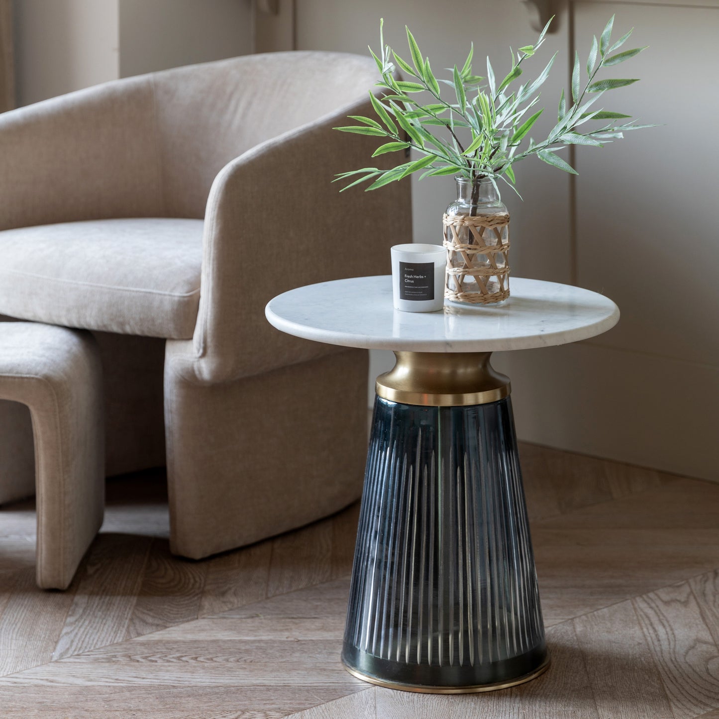 Gallery Direct Seville Side Table in Blue