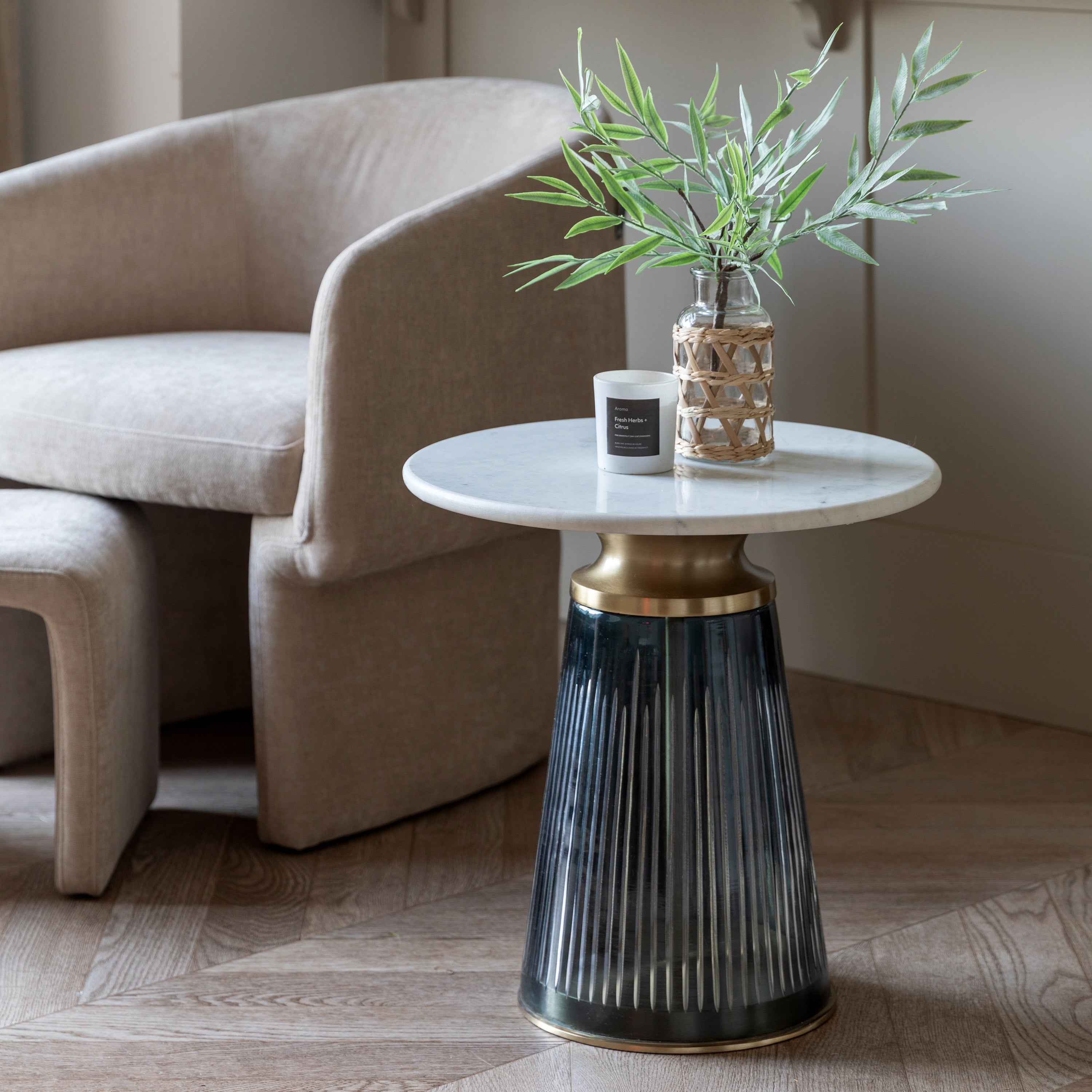 Gallery Direct Seville Side Table in Blue