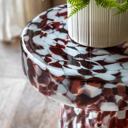 Gallery Direct Murano Side Table in Leopard