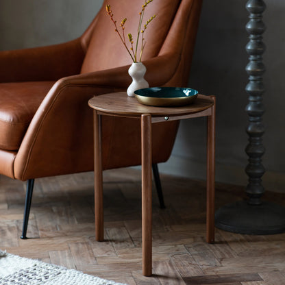 Gallery Direct Burley Side Table in Walnut