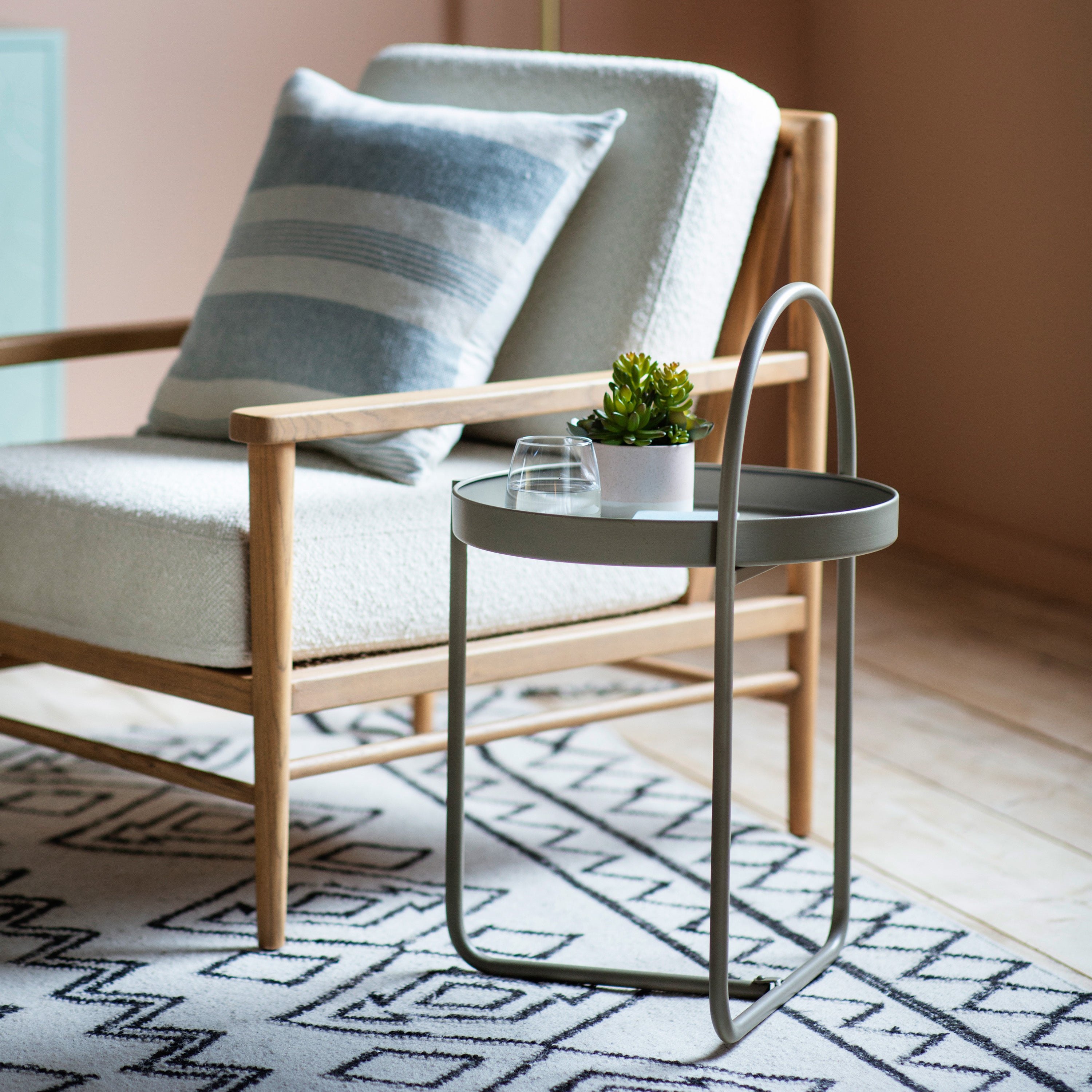 Gallery Direct Melbury Side Table in Latte