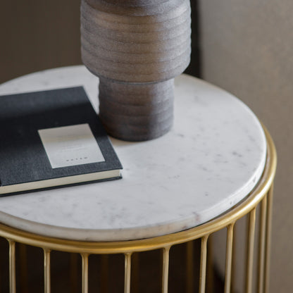 Gallery Direct Riley Side Table in Gold