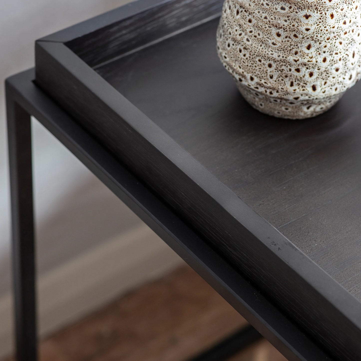Gallery Direct Forden Tray Side Table Black