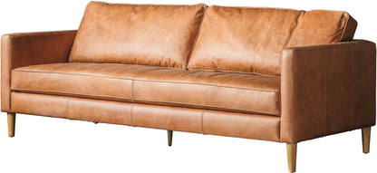 Gallery Direct Osborne 3 Seat Sofa in Vintage Brown