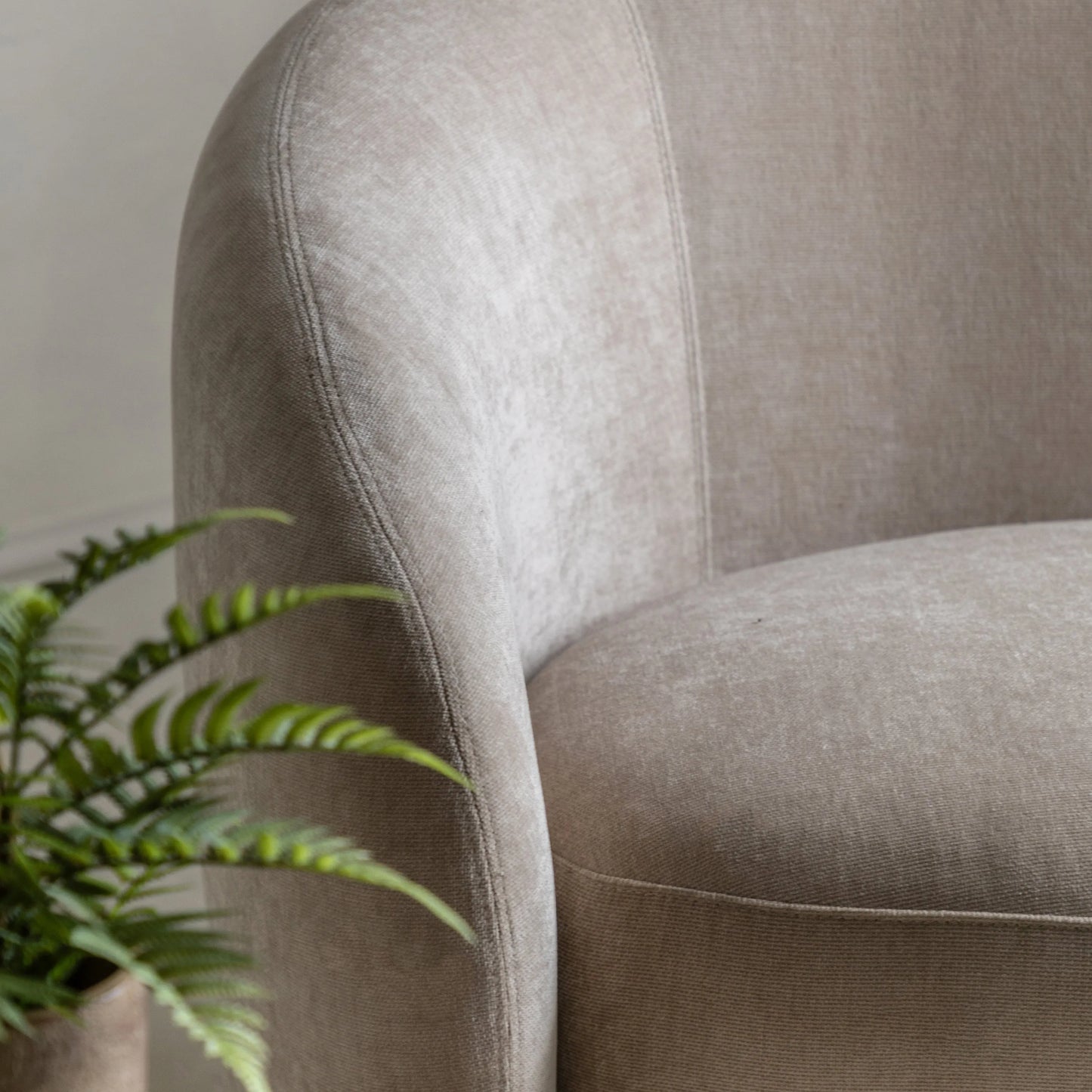 Gallery Direct Curvo 2 Seat Sofa in Cream