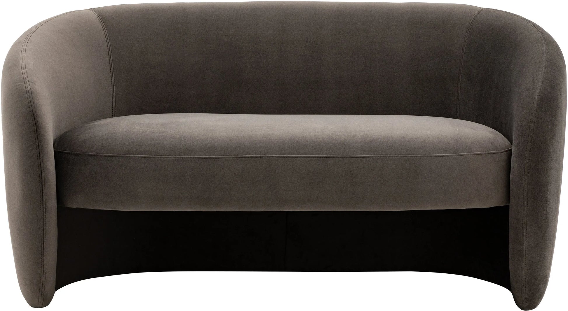 Gallery Direct Curvo 2 Seat Sofa in Espresso