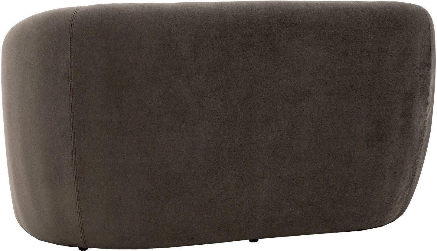Gallery Direct Curvo 2 Seat Sofa in Espresso