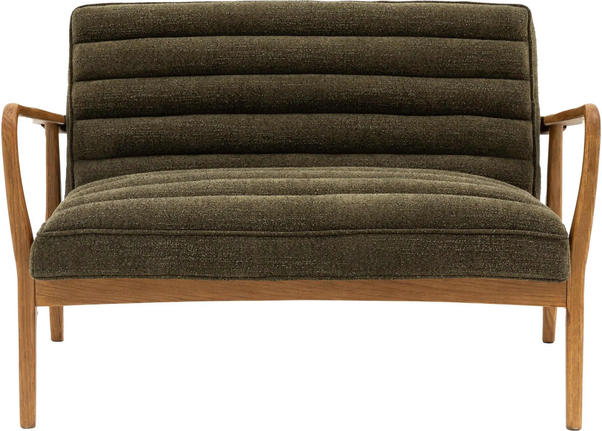 Gallery Direct Datsun 2 Seater Sofa in Green Boucle