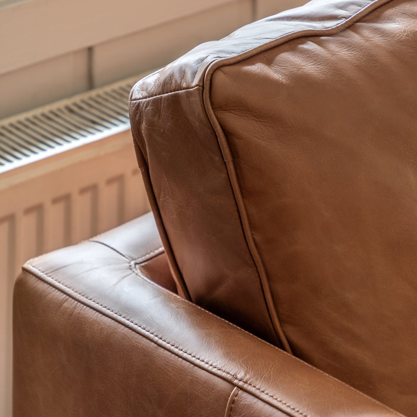 Gallery Direct Osborne 2 Seat Sofa In Vintage Brown