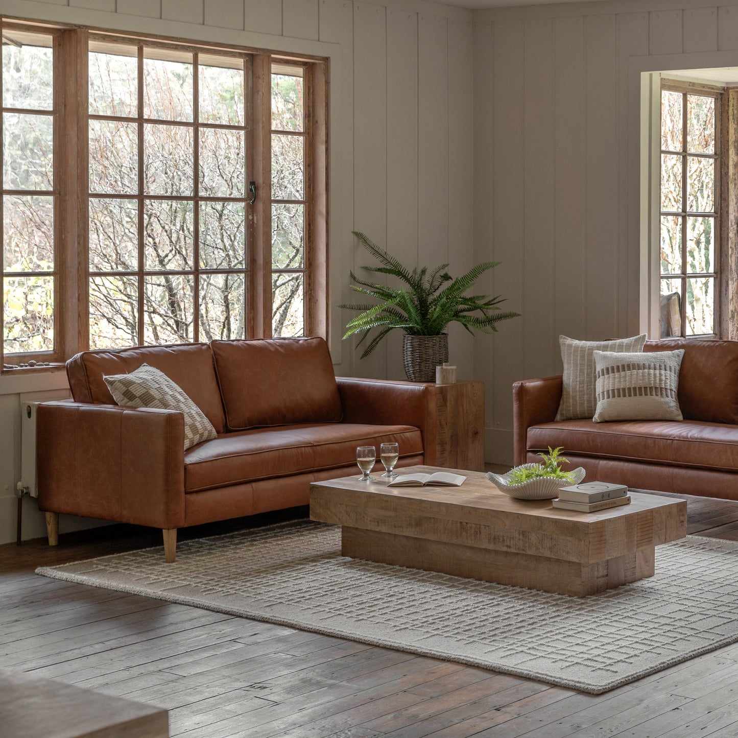 Gallery Direct Osborne 2 Seat Sofa In Vintage Brown