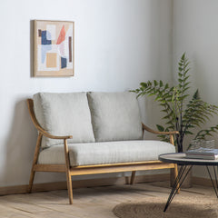 Gallery Direct Reliant 2 Seater Sofa in Natural Linen